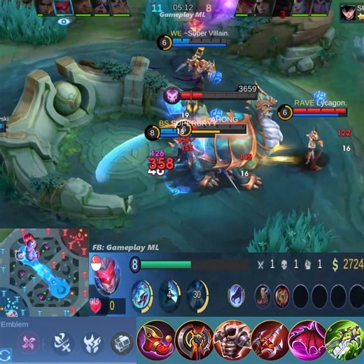 Saber Jungler Hybrid Tank Build | Gameplay ML