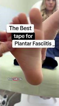 BEST TAPING for plantar fasciitis! Save for later!