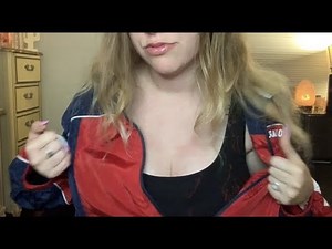 ASMR Fabric Scratching Windbreaker Jacket with Soft Spoken Ramble