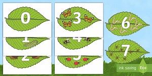 Numbers 0-10 on Minibeasts
