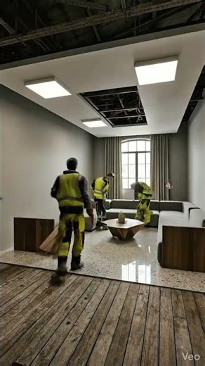 the room is quite spacious, but it would be nice to renovate it #ai #renovasi #room #sittingroom