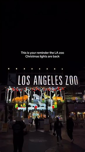 LA Bucket List | Holiday magic in full swing at the LA zoo🎄🐒 Find more things to do this winter at our link in bio @losangelesbucketlist #LA #LAbucketlist | Instagram