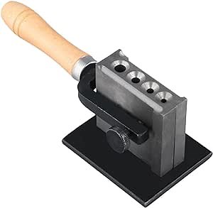 Homaisson Reversible Wire Plate Ingot Mold, Precious Metal Casting Melting Mold with 4 Hole Sizes, Adjustable Metal Refining Ingot Mold for Gold Silver Copper Aluminum Rods/Wires/Sheets