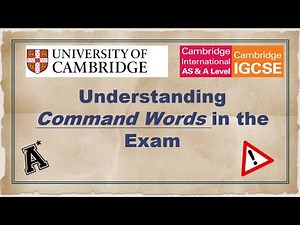 Cambridge Exam Command Words I Instructional Vocabulary