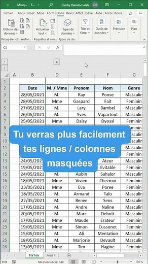 Masquer des colonnes comme un pro 💪 | Astuce Excel