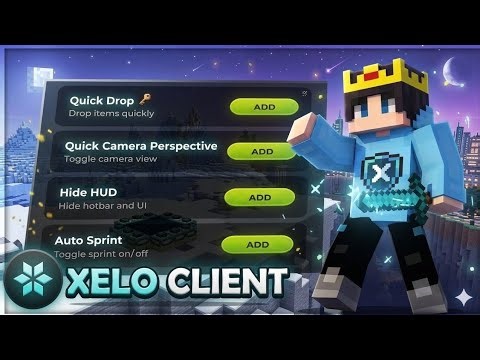 🔥 XELO Client For MCPE 1.26.10+ | Best FPS Boost Client, Apollon Client, Toolbox Latest ✅