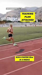 WHAT YOU NEED TO KNOW 😉 A 5km run if done efficiently is about 90% aerobic, and 10% anaerobic. This means you must do some some speedwork in your training, to cope with the anaerobic element Training Over view : Ideally done after a block of base training 1. Long run once a week (Aerobic/Endurance ) Aim for at least 60mins jogging. Do not worry about the speed. More experienced runners can do up to 90mins 2. Race pace intervals ( Anaerobic Development) 6x1km is a great one. Make sure your rest 