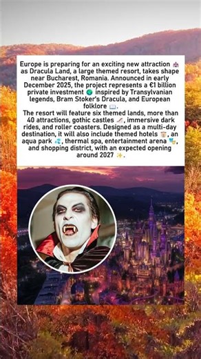 Dracula Land: Europe’s Upcoming Theme Resort Inspired by Transylvanian Legends