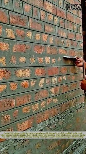 An Artistic Wall Crafted by Masterful Hands.