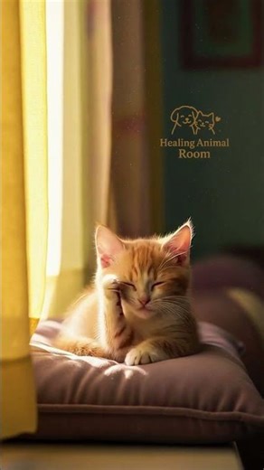 Dreaming Kitten by the Window