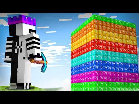 Minecraft But I'm Trapped On One Lucky Block Chunk