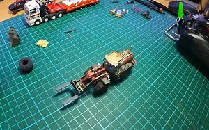 【搬】-1/87推土机模型制作，看看那本教程书...真香