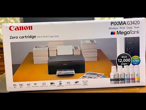 Canon Pixma G3420 Unboxing and Setup