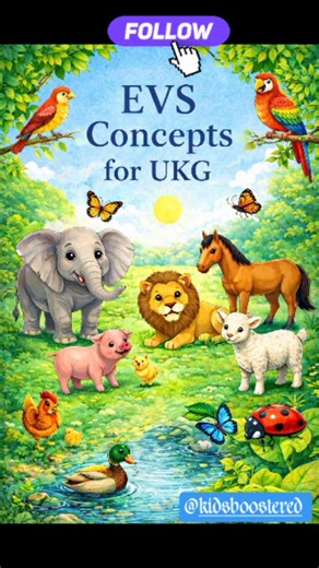Kidsbooster Worksheets | Activities For Kids on Instagram: "😲UKG EVS Worksheets Made Super Easy! 🔥 🐘 Fun Animals, Birds & Insects Concepts Kids! 🦜🐞 🎯 Follow @kidsboostered 📝 [UKG EVS worksheets | EVS concepts for UKG | Animals birds insects for kids | UKG environmental studies | kindergarten EVS activities | preschool animals worksheet | birds and insects learning | kids nature worksheets | UKG printable worksheets | kindergarten science basics | early learning EVS | kidsbooster worksheet