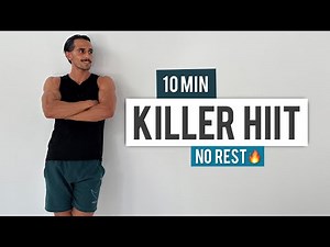 10 Minute INTENSE Full Body HIIT Workout (NO EQUIPMENT)