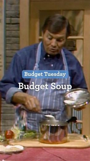 BUDGET TUESDAY: Jacques’ recipe for Budget Soup is a choose-your-own-adventure style soup where you gather all your wilted vegetables and throw them in a pot. Tasty, economical, and full of fiber! Keep this in mind when you’re due for a good fridge clean-out. | Jacques Pépin Foundation