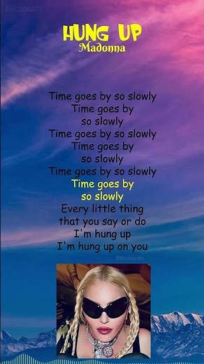 Madonna - Hung Up (Lyrics) #shorts