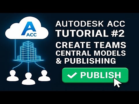 Autodesk ACC Tutorial #2 Create Teams, Central Models & Publishing #bim #revit #rahidrisenshine