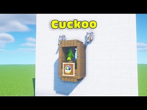 Minecraft: Redstone Cuckoo Clock Working Build Hack