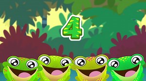5 Green and Speckled Frogs | Song for Children