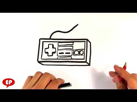 How to Draw a Nintendo Controller - Cartoon - Easy Pictures to Draw