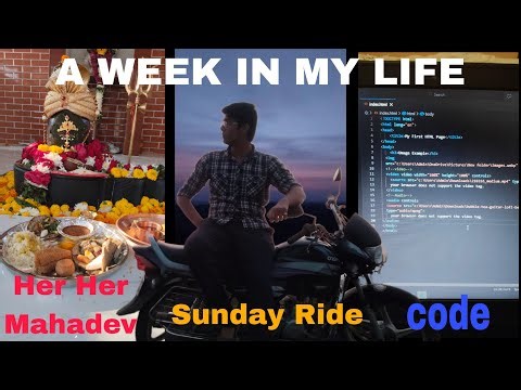 A Spiritual & Productive Week |Coding +Sunday Ride + Mahadev Mandir Opening 🙏🙏