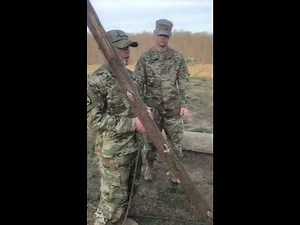 A-frame demonstration for Sapper School