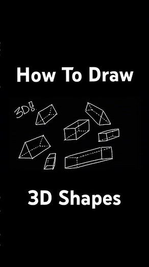 3D shapes are easy #drawing #howtodraw #arttutorial