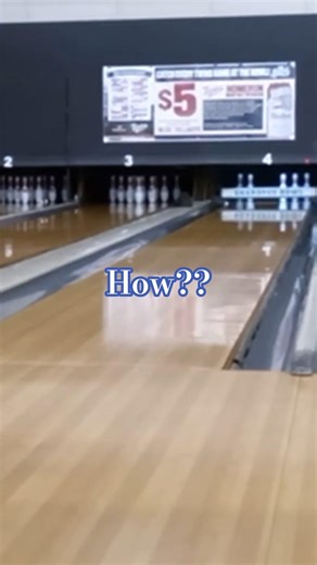 Bowling Lane-play adjustment off of a heavy shot