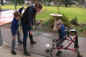 16K views · 194 reactions | A local family is creating a way for kids in wheelchairs and walkers to play sport. | 7NEWS New England | Facebook