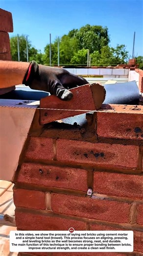 Bricklaying Process: Simple Technique for Strong and Neat Brick Walls.