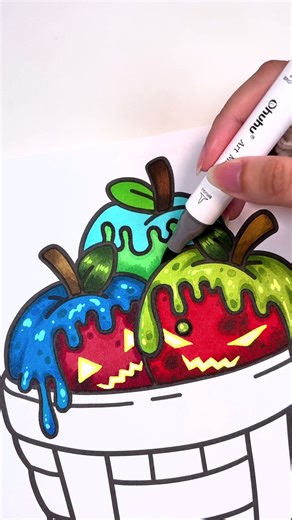 👻🍎 Spooky Apples | Fall Vibes Coloring Book by Jade Summer