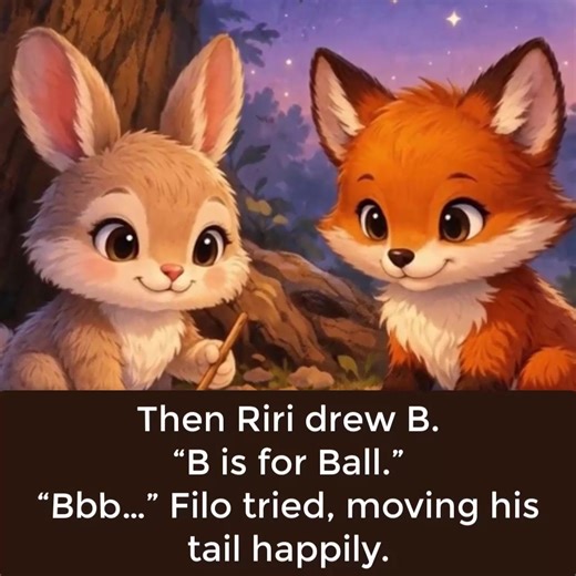 A calm and heartwarming story about Riri the rabbit and Filo the fox, who discover that learning letters can be fun, slow, and full of kindness. This story teaches children that being smart means trying, being curious, and learning together. Perfect for bedtime, classroom time, or peaceful learning moments 🌙✨ A gentle educational story for children about letters, friendship, and learning at your own pace. In a quiet forest, Riri the rabbit helps Filo the fox discover the magic of letters throug