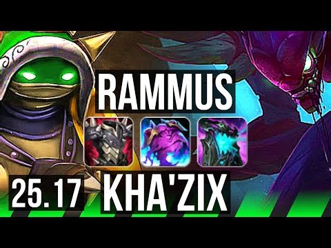RAMMUS vs KHA'ZIX (JGL) | NA Grandmaster | 25.17