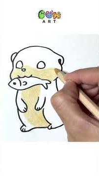 How To Draw CUTE OTTER | ANIMAL~! VERY EASY!!!