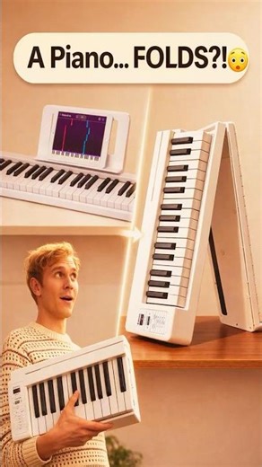 Unbelievable Foldable Piano Keyboard 🤯🎹 #foldable #piano