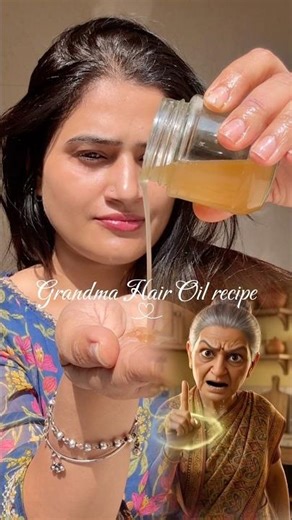 Grandma Long Hair Oil Recipe, Fast Hair Growth Oil #hair #hairgrowth #shorts