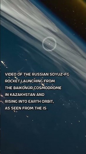 A Rocket Launch — Seen From Space 🤯