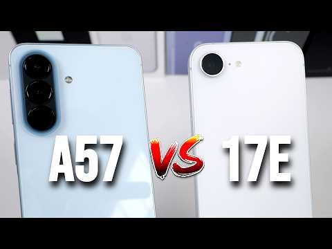 Galaxy A57 VS iPhone 17e (Camera Test, PUBG, Speakers & Speed Test & More)