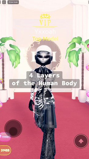 Recreating the 4 Layers of the Human Body in Dress To Impress!