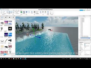 ¡TUTORIAL DE COMO HACER AGUA SUPER REALISTA EN ROBLOX ESTUDIO¡