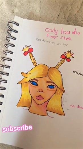 Drawing cindy lou (kreative kailyn) @KreativeKailyn #art#makethisgoviral