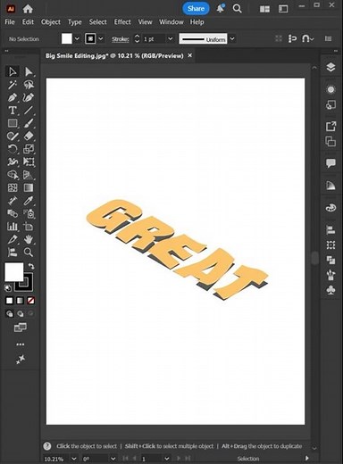 Adobe Illustrator 2026 Tips: How to Create an Isometric Lifted Letter Text Effect! #shorts