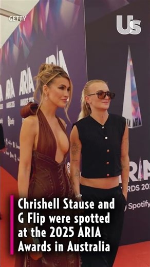 Chrishell Stause and G Flip were all smiles as they hit the 2025 #ARIA Awards in Australia
