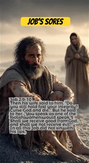 🤲 Job Covered in Sores in 10 Seconds (Job 2:9-10)