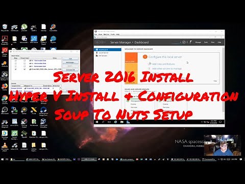 Server 2016 HyperV install & Configuration - IBM X3650-M3 Server