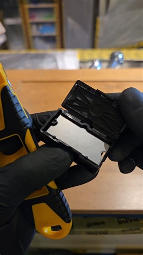 How to remove rubber cabinet bumpers using the Olfa scraper blade makes it easy. After you remove the rubber bumper there's always this thin film left behind so don't forget to remove it or else it may cause problems on the Finish product. @olfa_pro | The Painter