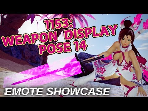 [PSO2 NGS] 1153: Weapon Display Pose 14 - Emote Lobby Action - 1153「武器反映ポーズ14」