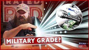 Military grade flashlight tested for performance