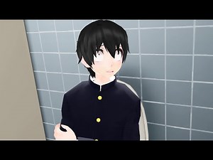 [MMD] Senpai in the Bathroom